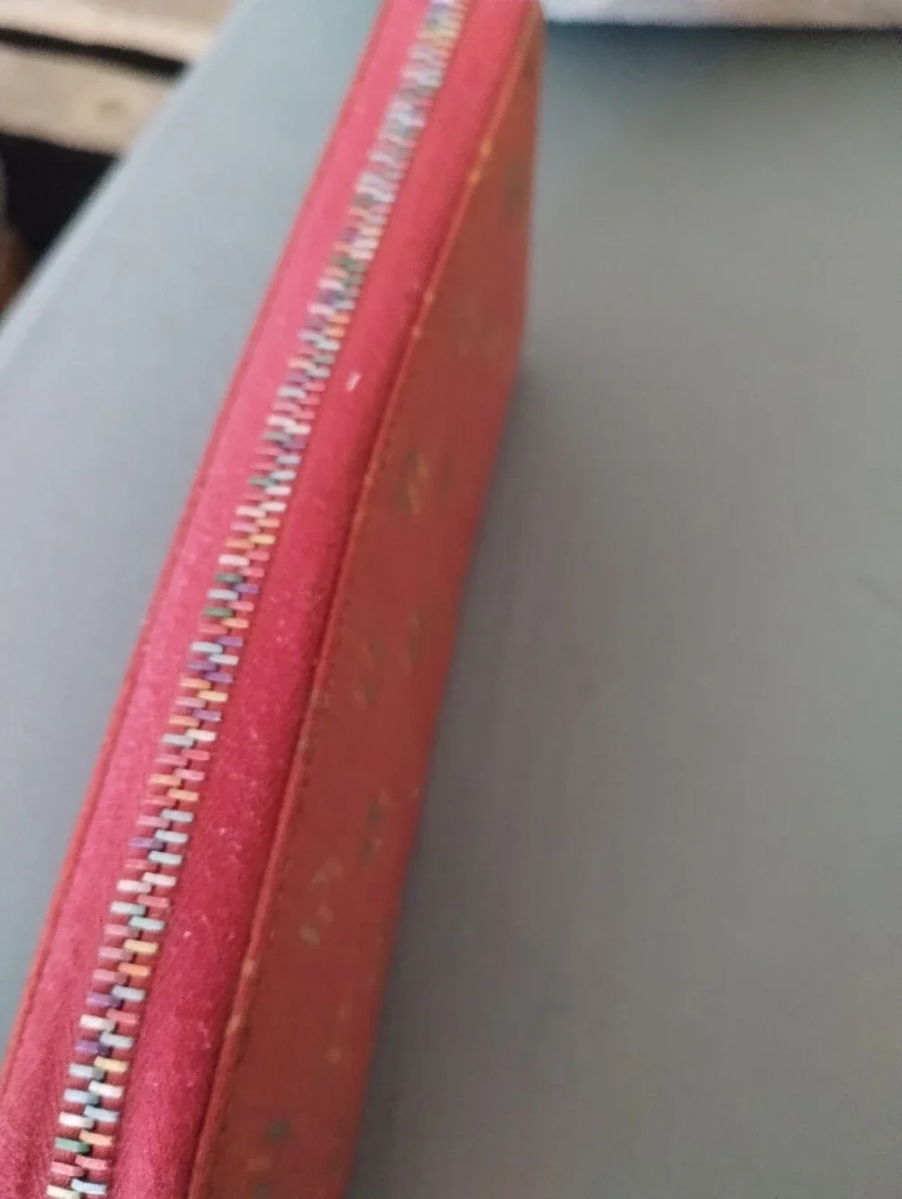 Vintage Orange Signature Dooney & Bourke Zip Around Wallet